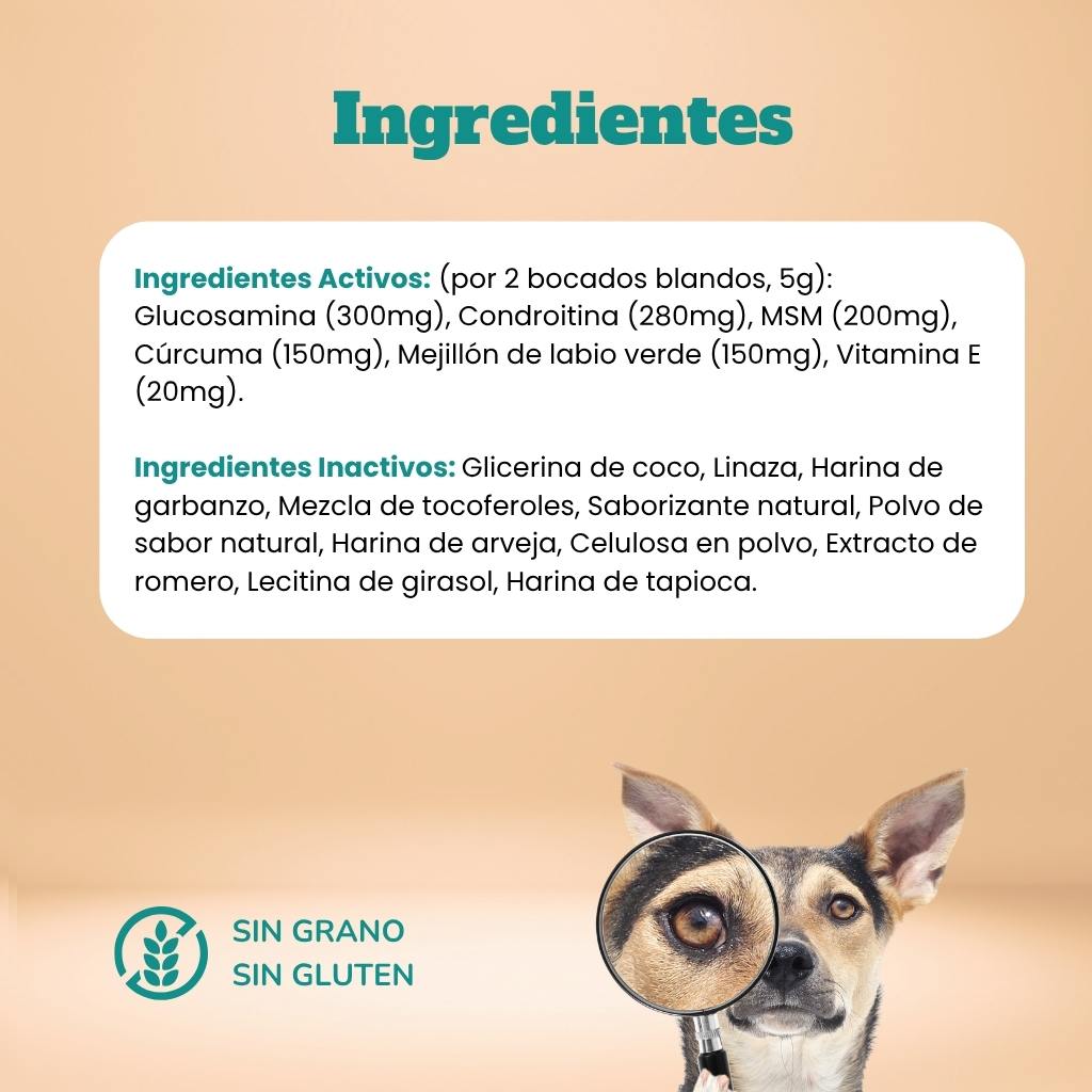 Refuerzo articular -  Masticables suaves 120 uds