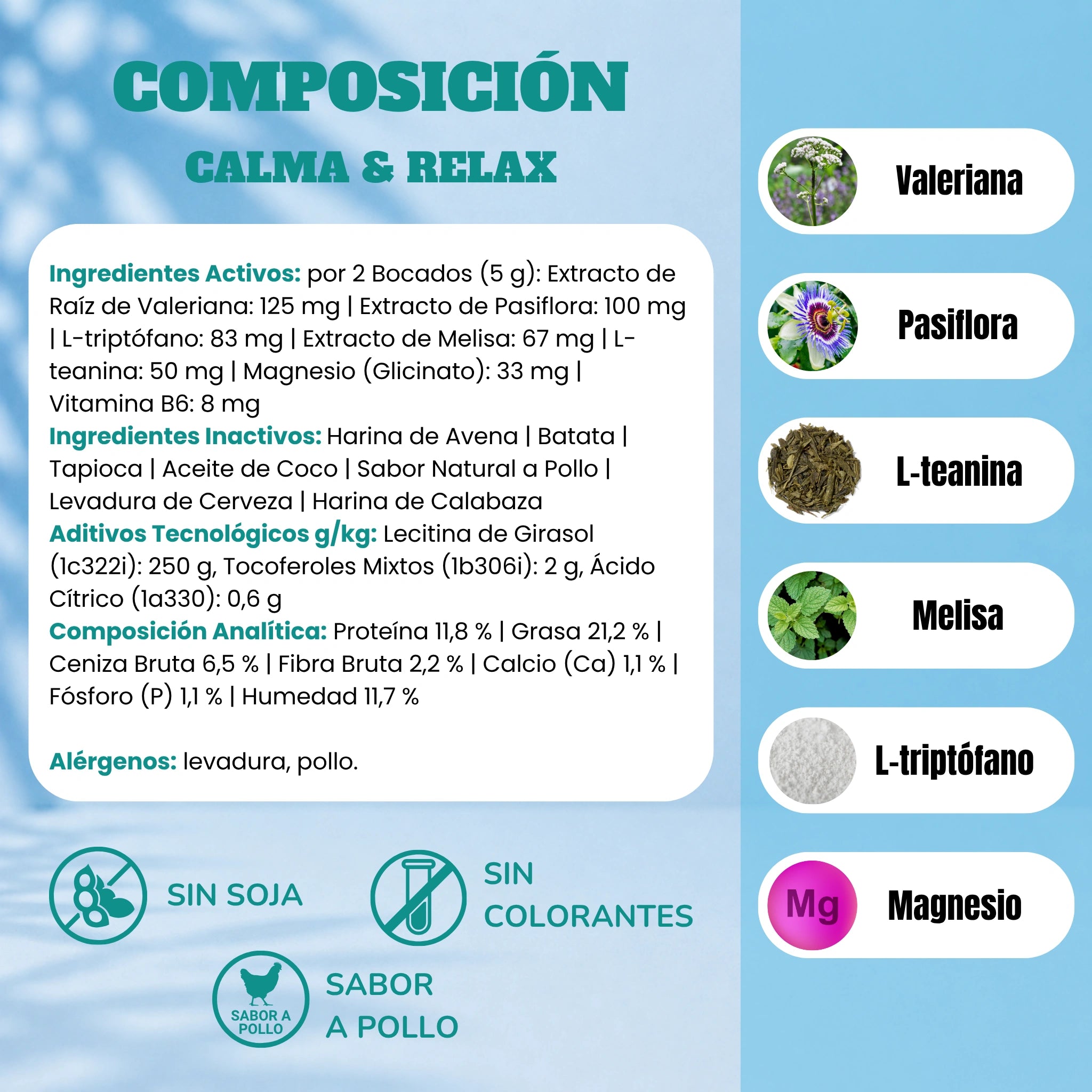 Calma & Relax - Masticables suaves 120 uds