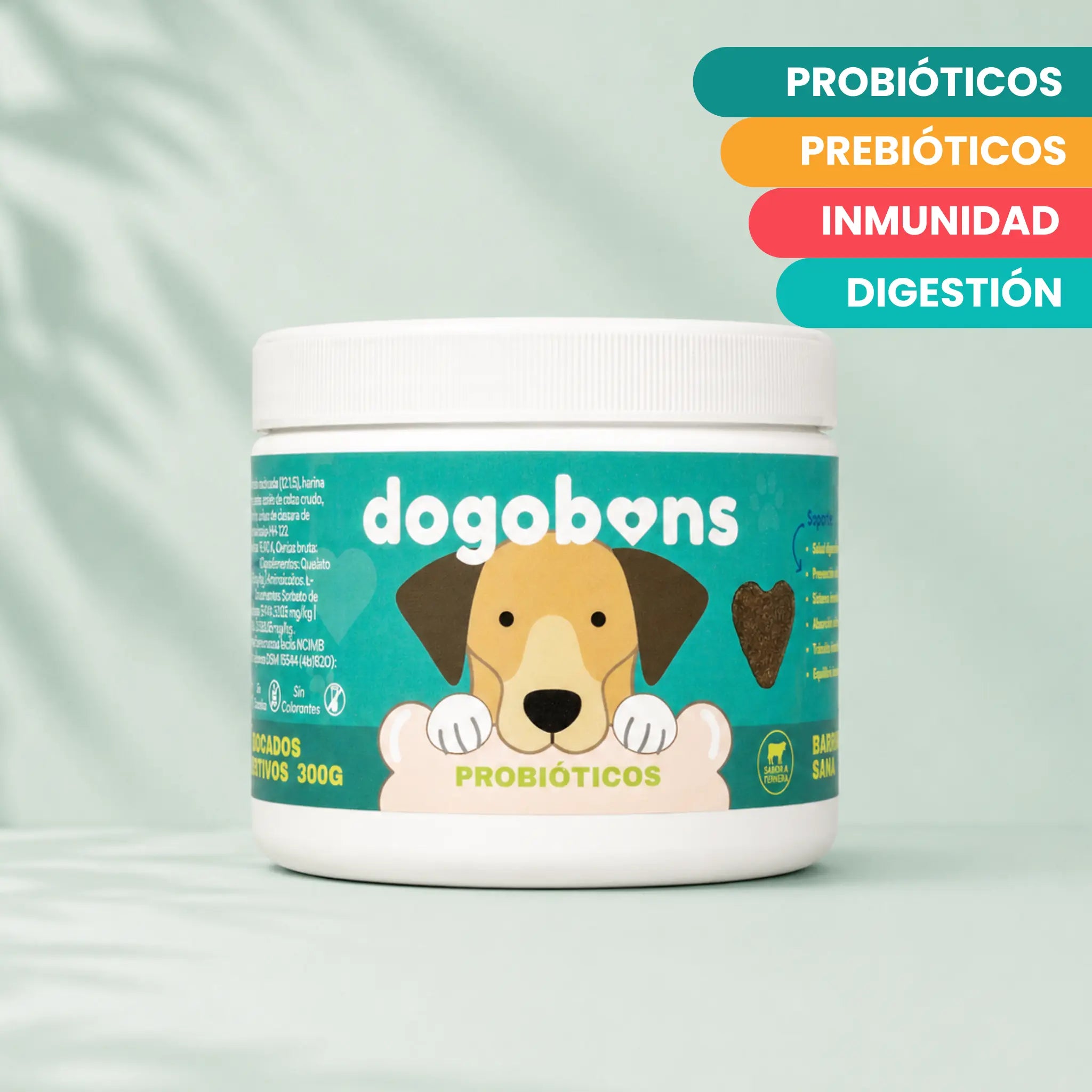 Probióticos para perros -  Masticables suaves 120 uds