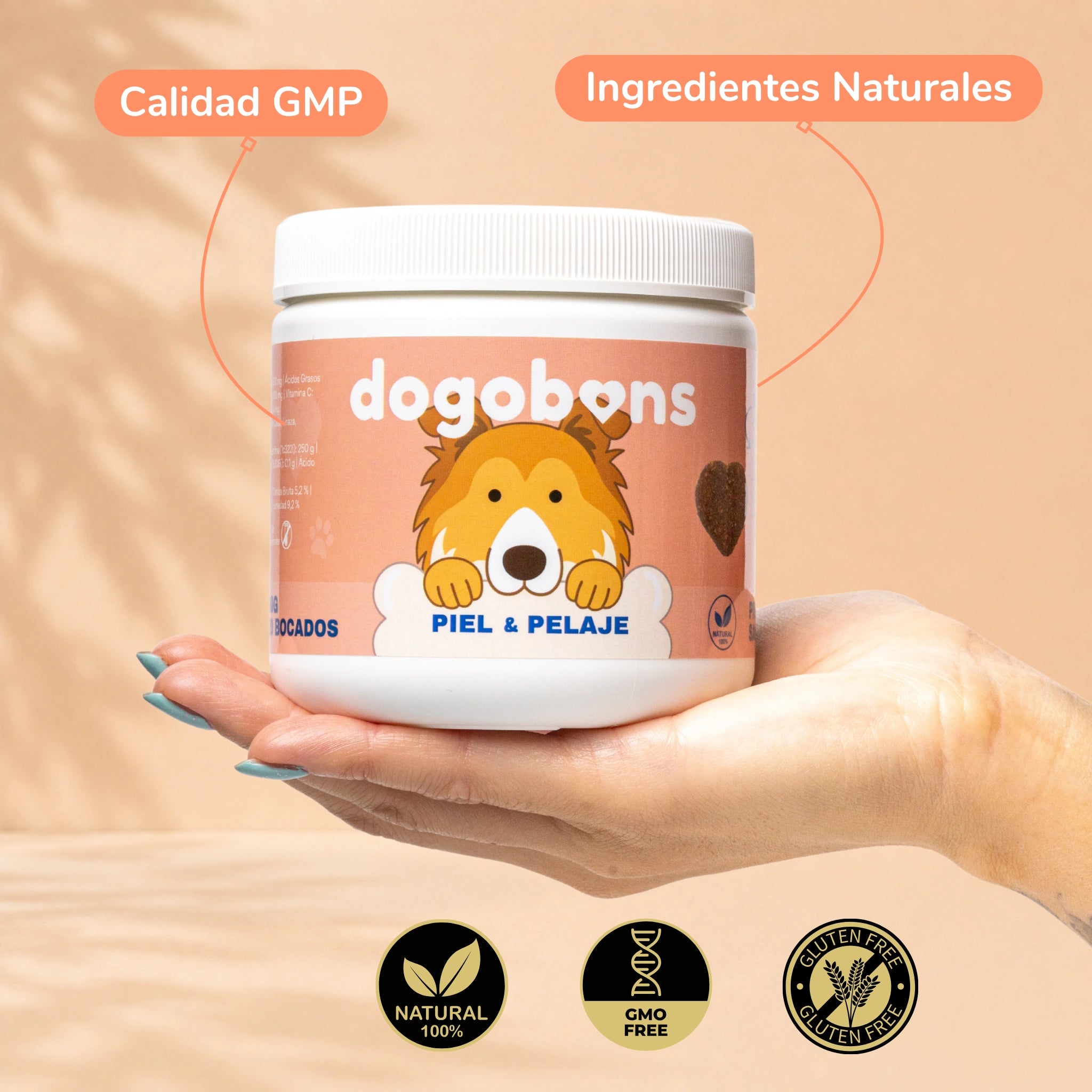 Piel & Pelaje - Masticables suaves 120 uds