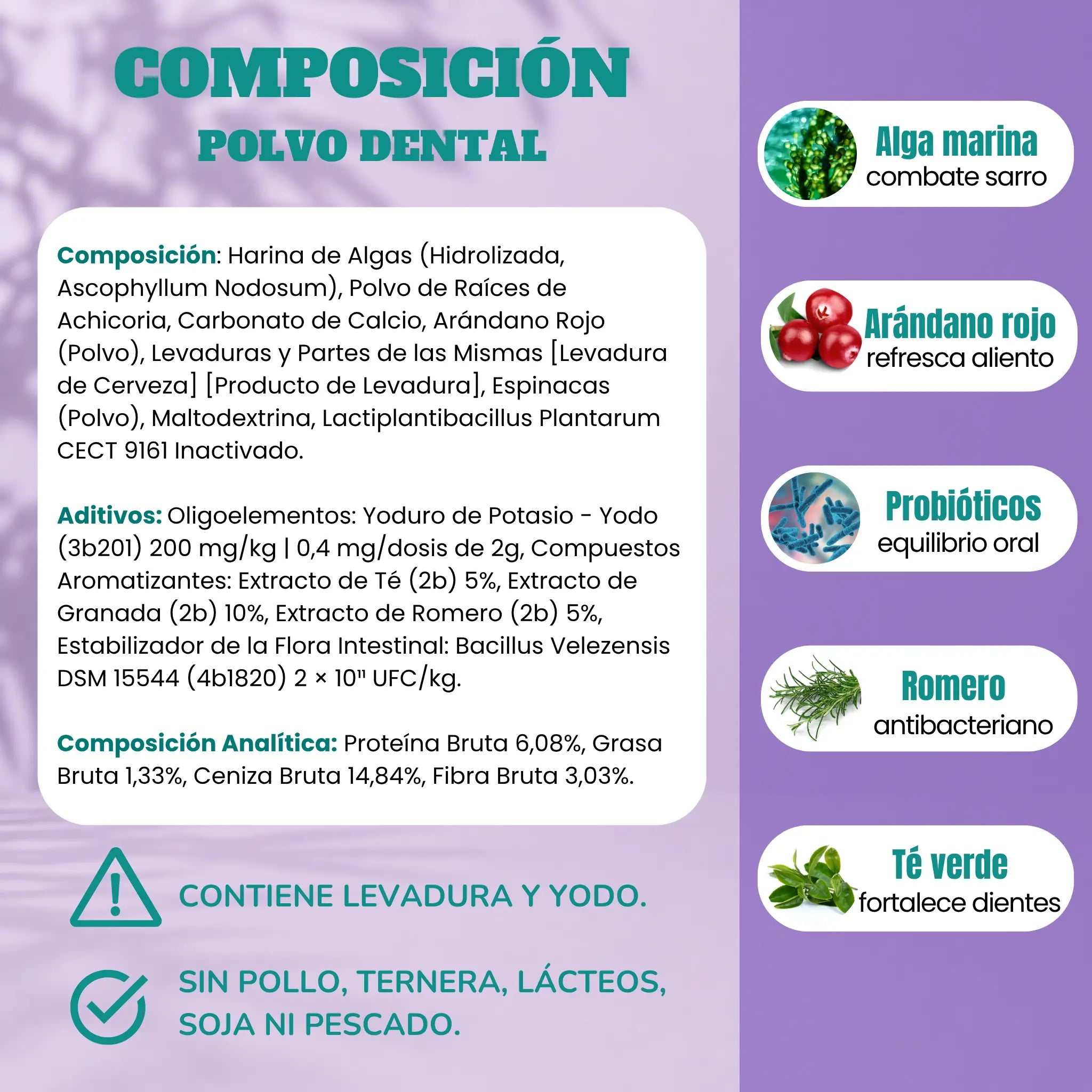 Refuerzo articular + Polvo dental