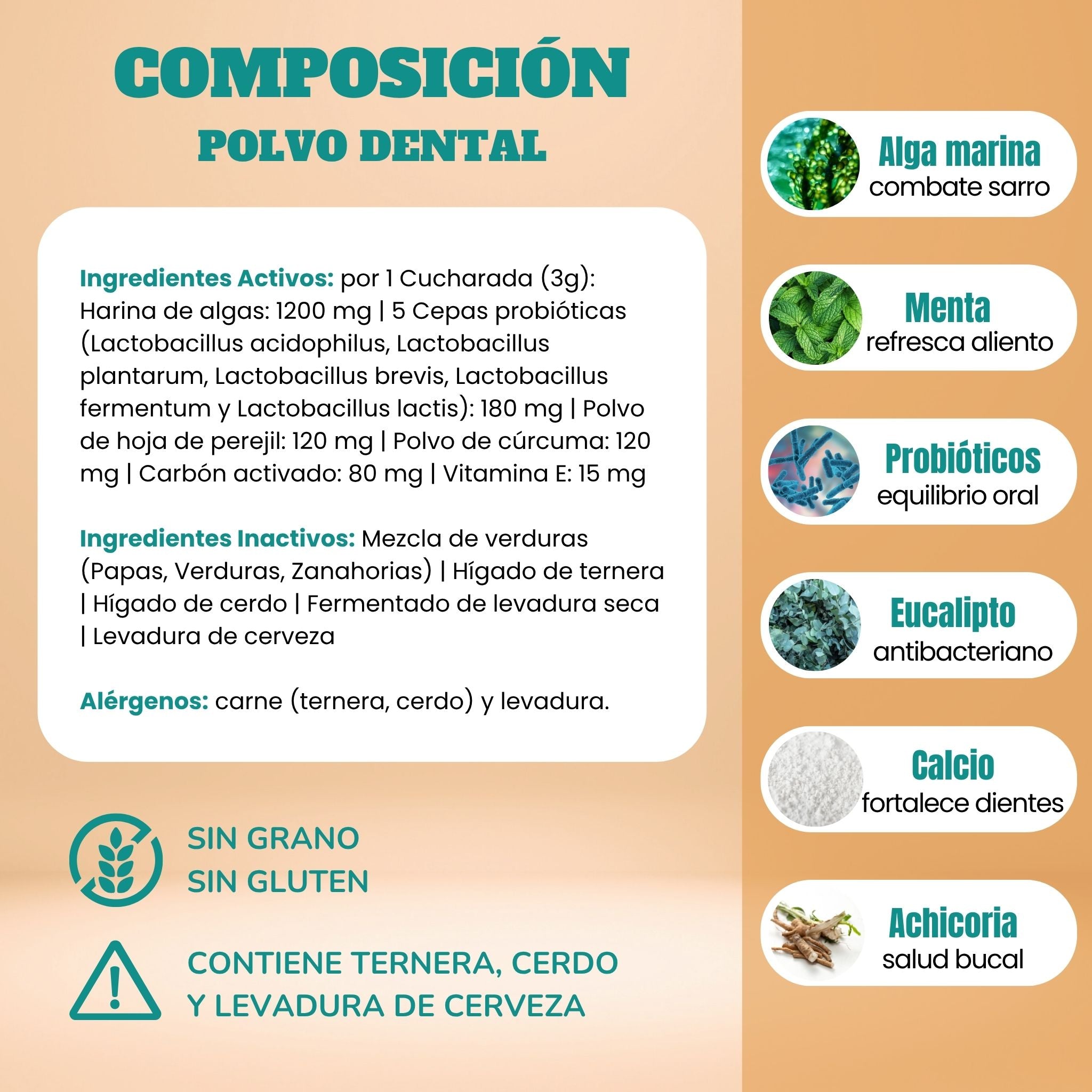 Refuerzo articular + Polvo dental