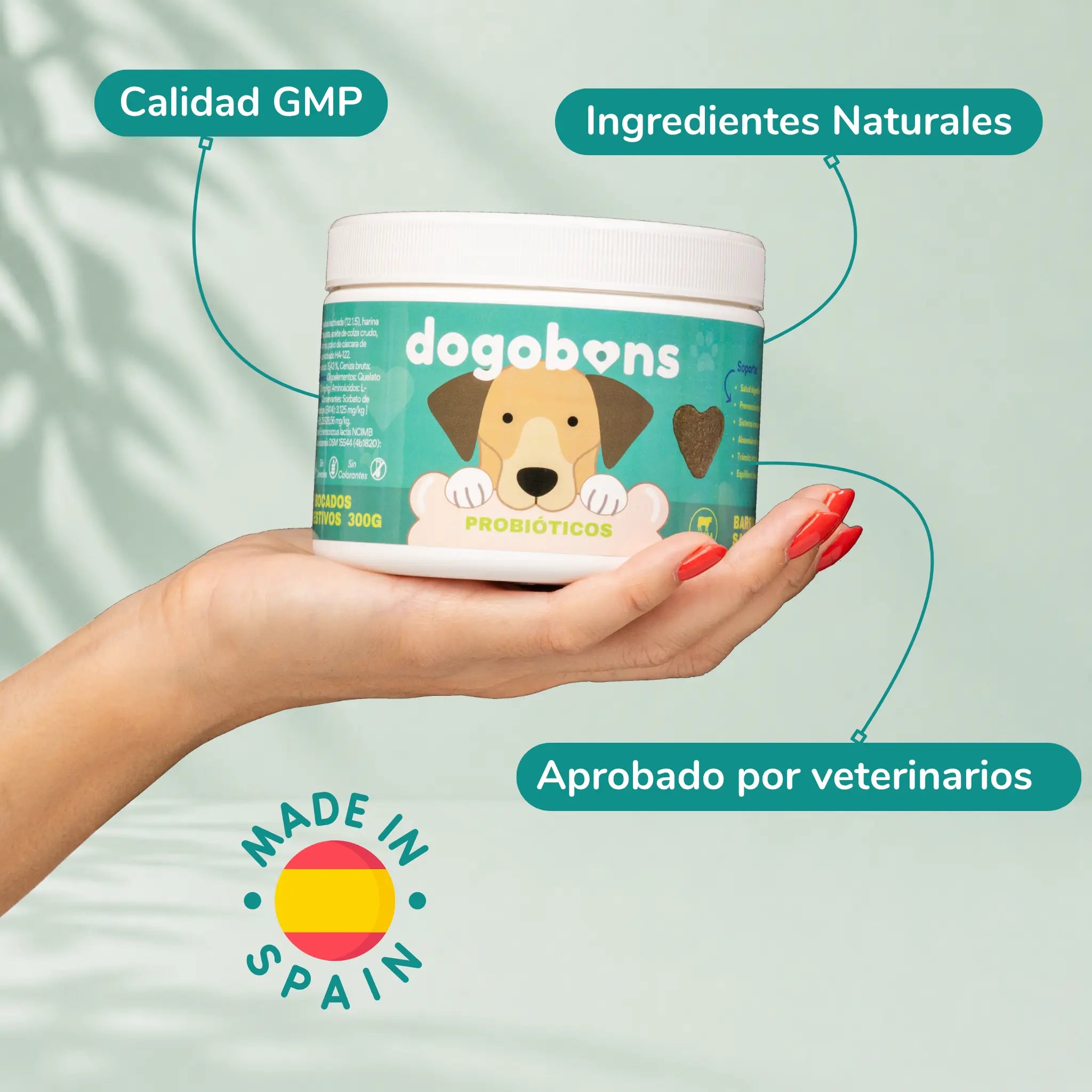 Probióticos para perros -  Masticables suaves 120 uds