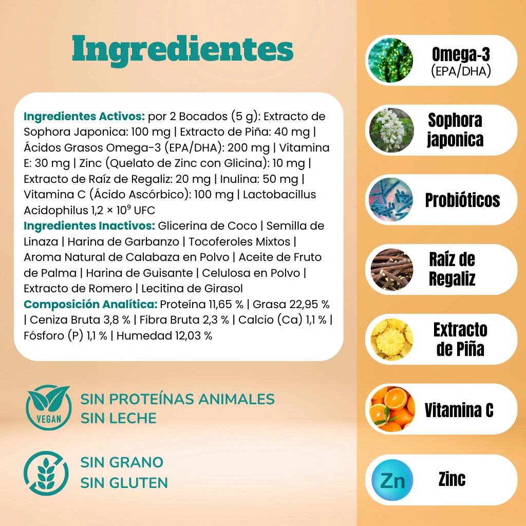 Alergia & inmunidad VEGAN - Masticables suaves 120 uds