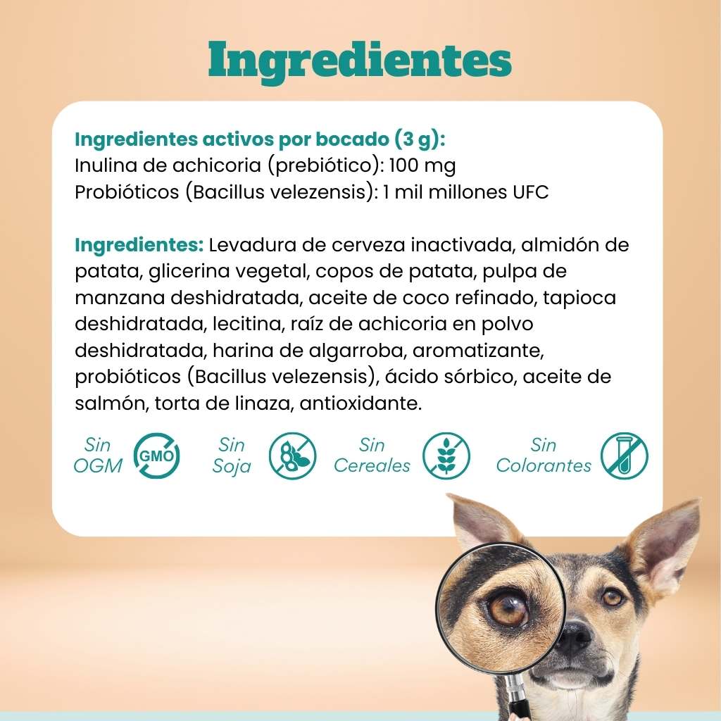 Probióticos para perros -  Masticables suaves
